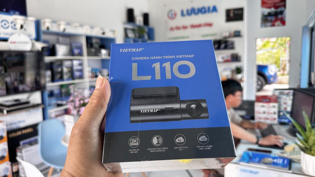 Hộp sản phẩm Camera hành trình Vietmap L110 chính hãng